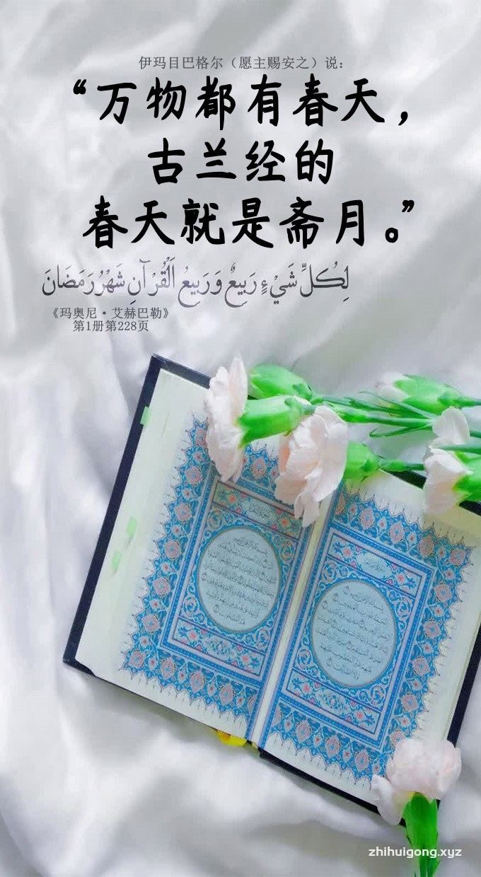 万物都有春天,古兰经的春天就是斋月。