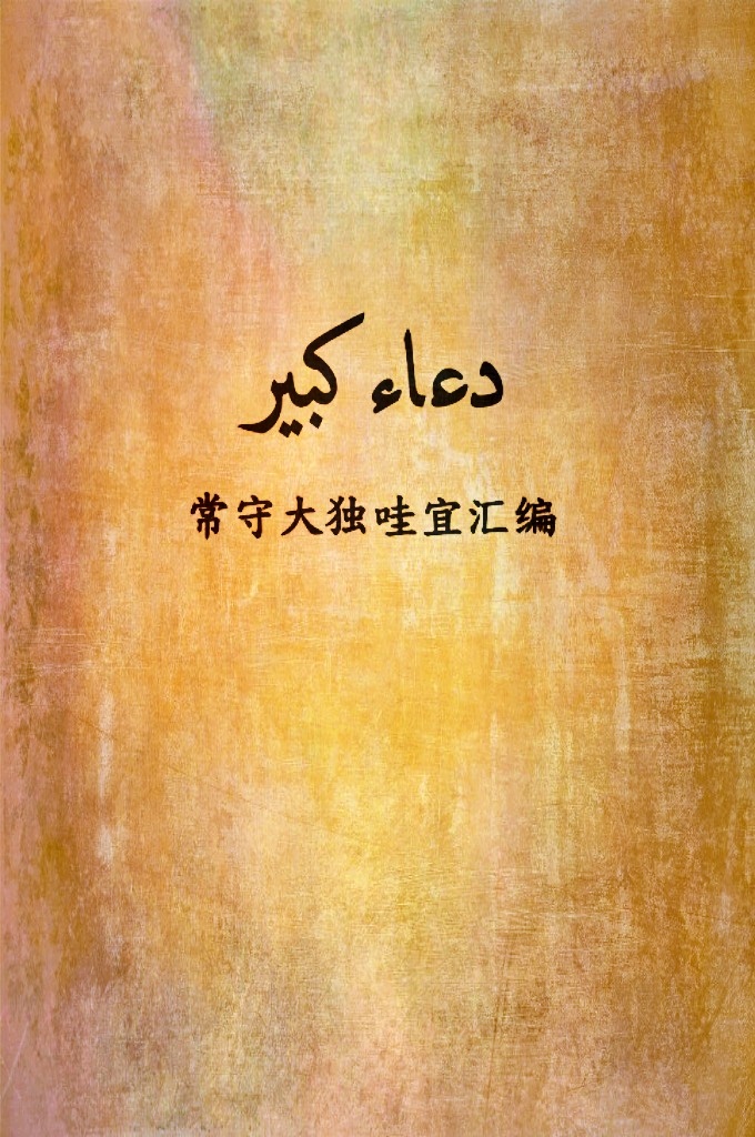 《常守大独哇宜汇编》 此书包括一： 真主九十九个尊名   二： 伊斯提夫大独哇宜   三： 凯舌范拉胡大独哇宜   四： 独噜代·那埋大独哇宜   五： 阿雷失大独哇宜   六： 《古兰经》四十个烂白那 