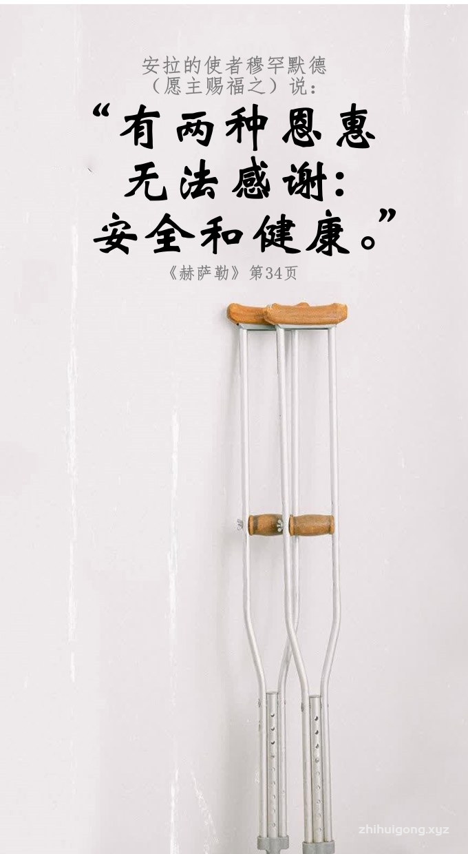 安拉的使者： 两种恩惠无法致谢：安全和健康