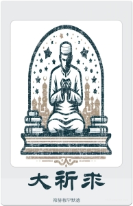 《大求祈 》  嘎的忍耶  我们通过筛赫阿布杜· 嘎迪尔·撒拉忍耶的传述，获得了嘎迪忍耶·乃格什班顶耶的这个祈祷词，它原本归属于卧里的君王、苏菲的明证、认主者的领袖、近主者的统帅、喜主者的指南、众卧里和行道者的保护者、冉巴尼的“古图卜”（真主的轴心式的卧里）、索默达尼的“澳斯”（真主的救星式的卧里）——我们的领袖筛赫阿卜杜·嘎迪尔·吉俩尼和所有教团的轴心、众生的救星、最伟大的导师、最伟大的保护者、教团的伊玛目、我们的领袖——以乃格什班顶耶而闻名于世的白哈文迪尼·穆罕默德·本·穆罕默德·布哈里的。